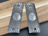 1911 "Vortex Fluting" Ti grips - Custom Center Engraving