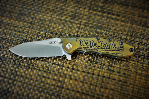 ZT0562 "We The People" Ti scale - Bronze and Black
