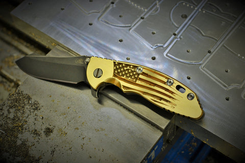 Hinderer XM-18 "Battle Torn Flag" Brass scale