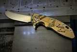 Hinderer XM Series "Lady Luck" Ti scale