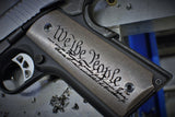 1911 "We The People" Darkwash Ti grips
