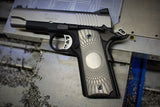 1911 "Vortex Fluting" Ti grips - Custom Center Engraving
