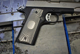 1911 "Vortex Fluting" Ti grips - Custom Center Engraving