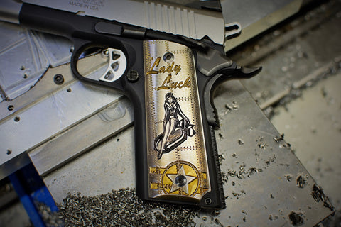 1911 "Lady Luck" Ti grips