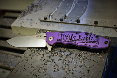 ZT0562 "We The People" Ti scale - Purple and Black