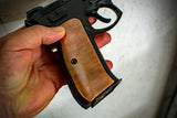Copper CZ-75 Grips, smooth, reddish patina, standard size
