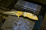 Hinderer XM-18 smooth Brass scale