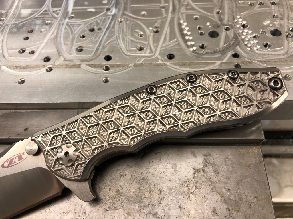 ZT 0562 Ti scale Qbert silver stonewash Midnight Sun Industries